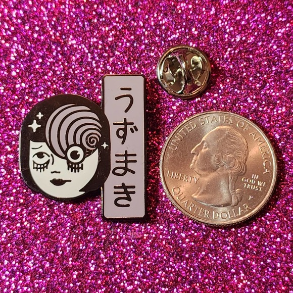 Junji Ito Uzumaki Japanese Horror Manga Hard Enamel Pin - Picture 2 of 3